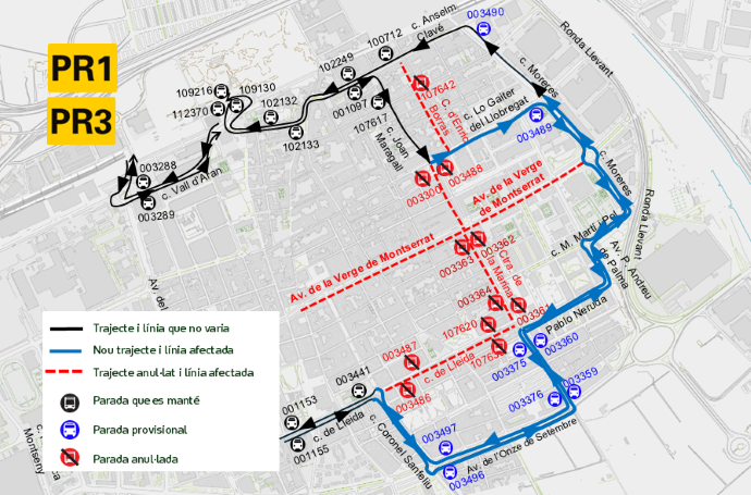 Plànol il·lustratiu. La informació mostrada al plànol es troba descrita al text d'aquesta pàgina.