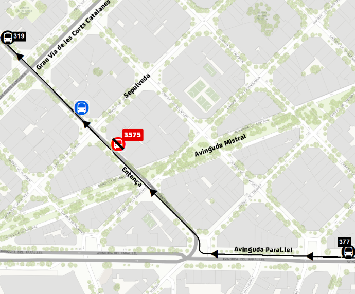 Plànol il·lustratiu. La informació mostrada al plànol es troba descrita al text d'aquesta pàgina.