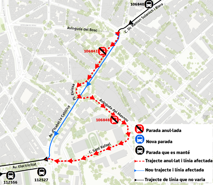 Plànol il·lustratiu. La informació mostrada al plànol es troba descrita al text d'aquesta pàgina.