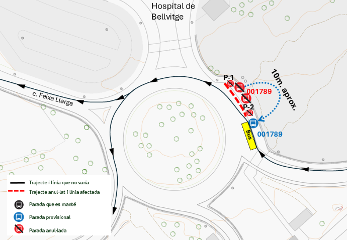 Plànol il·lustratiu. La informació mostrada al plànol es troba descrita al text d'aquesta pàgina.