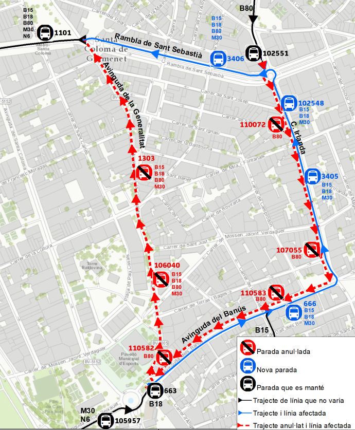 Plànol il·lustratiu. La informació mostrada al plànol es troba descrita al text d'aquesta pàgina.