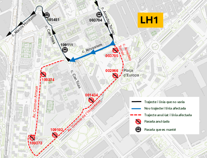 Plànol il·lustratiu. La informació mostrada al plànol es troba descrita al text d'aquesta pàgina.