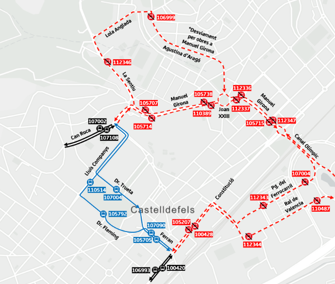 Plànol il·lustratiu. La informació mostrada al plànol es troba descrita al text d'aquesta pàgina.