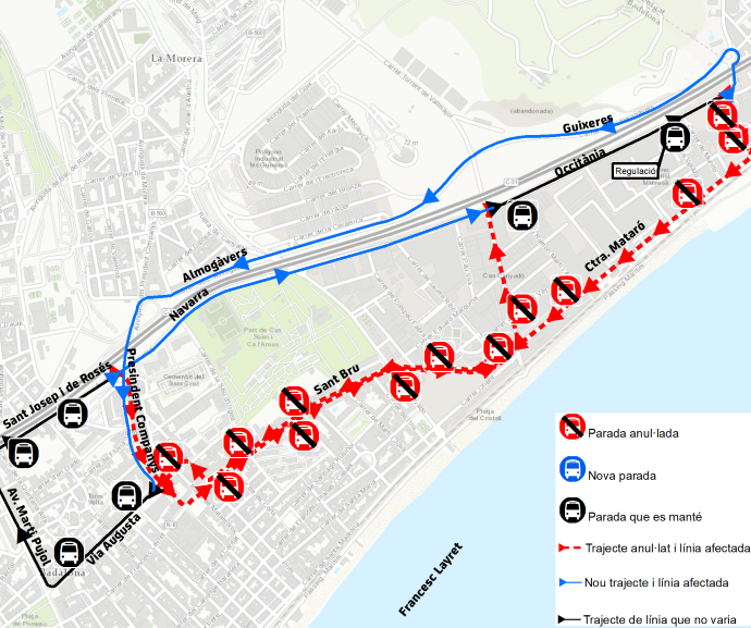 Plànol il·lustratiu. La informació mostrada al plànol es troba descrita al text d'aquesta pàgina.