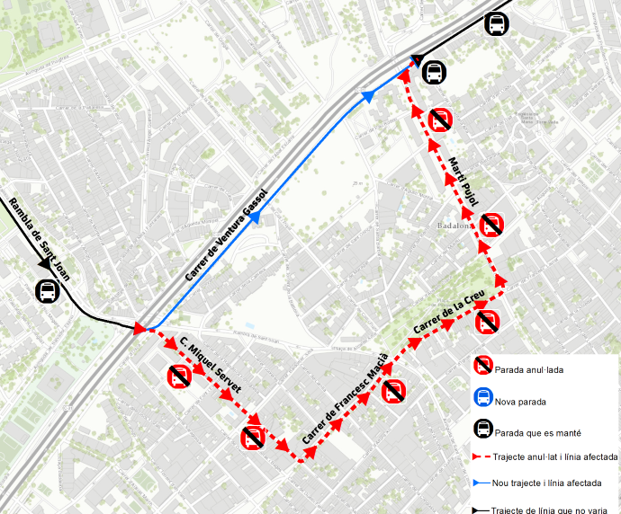 Plànol il·lustratiu. La informació mostrada al plànol es troba descrita al text d'aquesta pàgina.
