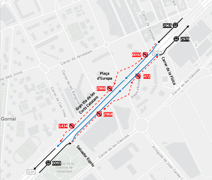 Plànol il·lustratiu. La informació mostrada al plànol es troba descrita al text d'aquesta pàgina.