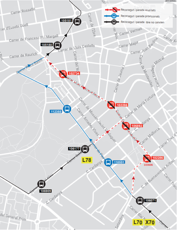 Plànol il·lustratiu. La informació mostrada al plànol es troba descrita al text d'aquesta pàgina.