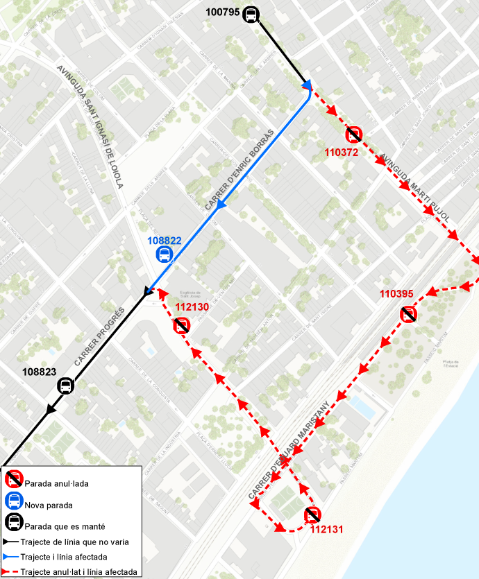 Plànol il·lustratiu. La informació mostrada al plànol es troba descrita al text d'aquesta pàgina.