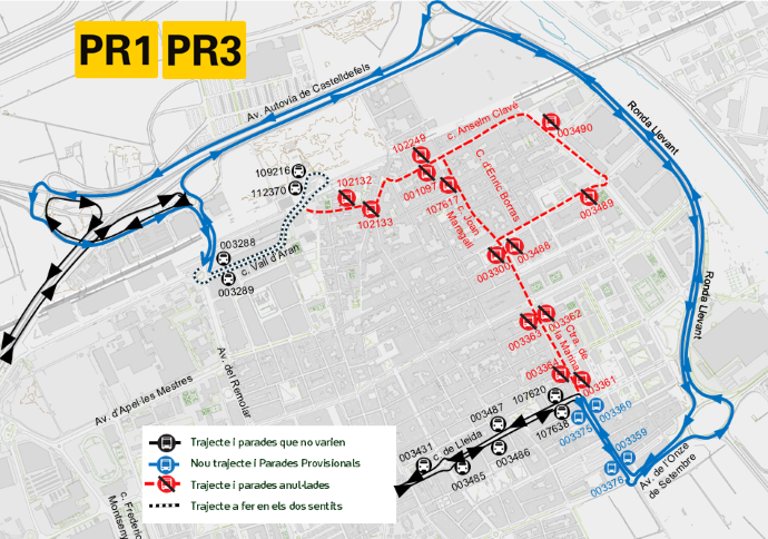 Plànol il·lustratiu. La informació mostrada al plànol es troba descrita al text d'aquesta pàgina.