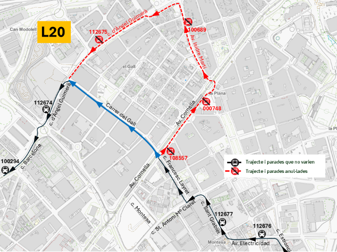 Plànol il·lustratiu. La informació mostrada al plànol es troba descrita al text d'aquesta pàgina.