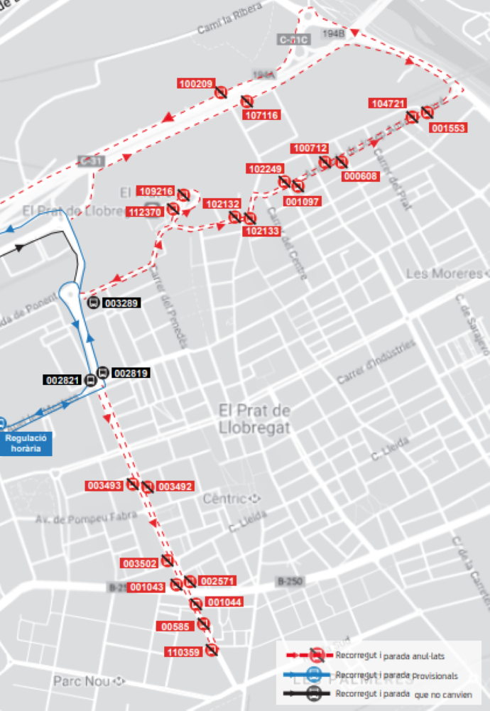 Plànol il·lustratiu. La informació mostrada al plànol es troba descrita al text d'aquesta pàgina.