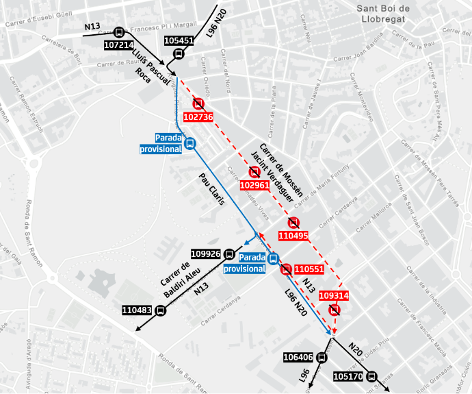Plànol il·lustratiu. La informació mostrada al plànol es troba descrita al text d'aquesta pàgina.