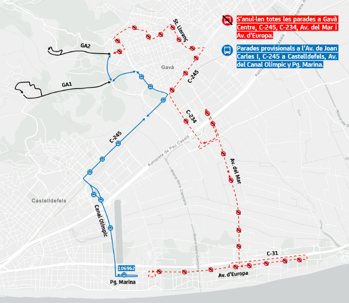 Plànol il·lustratiu. La informació mostrada al plànol es troba descrita al text d'aquesta pàgina.
