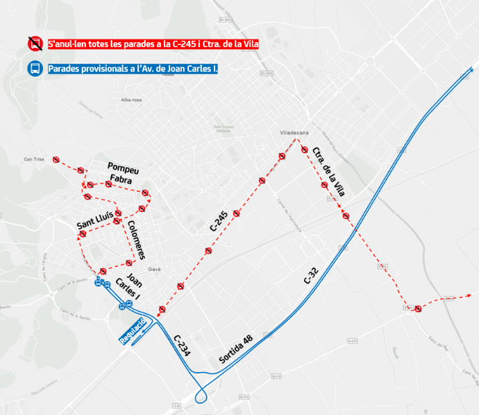 Plànol il·lustratiu. La informació mostrada al plànol es troba descrita al text d'aquesta pàgina.