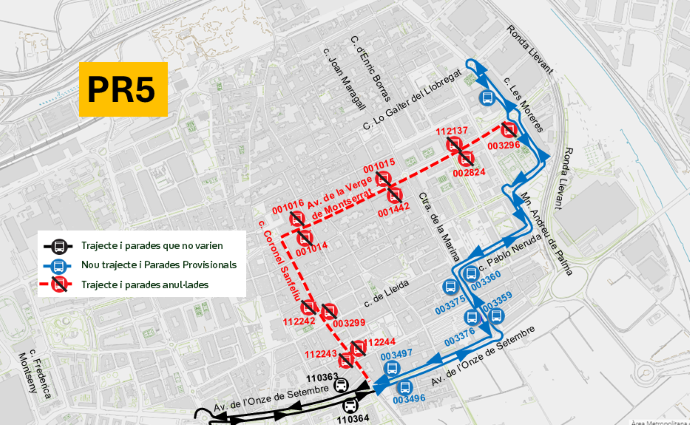Plànol il·lustratiu. La informació mostrada al plànol es troba descrita al text d'aquesta pàgina.