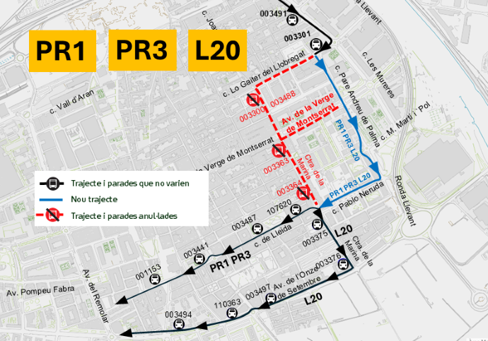 Plànol il·lustratiu. La informació mostrada al plànol es troba descrita al text d'aquesta pàgina.