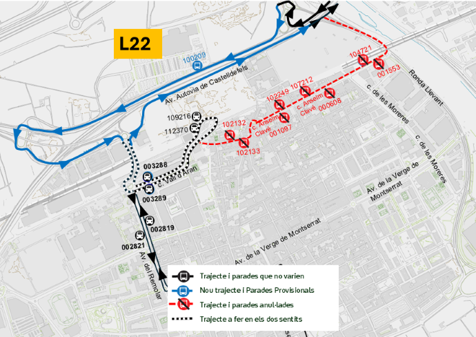 Plànol il·lustratiu. La informació mostrada al plànol es troba descrita al text d'aquesta pàgina.