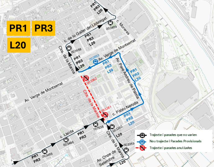 Plànol il·lustratiu. La informació mostrada al plànol es troba descrita al text d'aquesta pàgina.