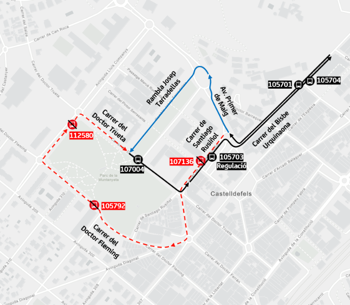 Plànol il·lustratiu. La informació mostrada al plànol es troba descrita al text d'aquesta pàgina.
