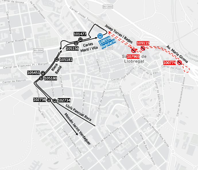 Plànol il·lustratiu. La informació mostrada al plànol es troba descrita al text d'aquesta pàgina.