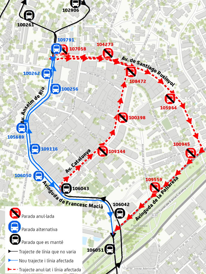 Plànol il·lustratiu. La informació mostrada al plànol es troba descrita al text d'aquesta pàgina.