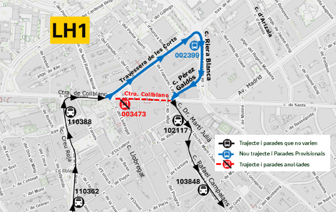Plànol il·lustratiu. La informació mostrada al plànol es troba descrita al text d'aquesta pàgina.