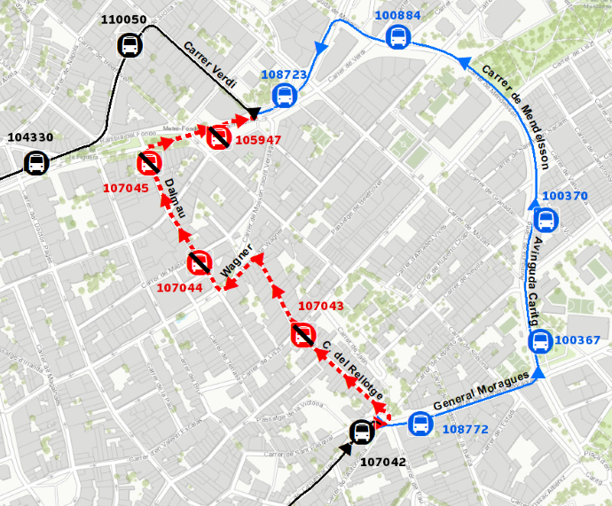 Plànol il·lustratiu. La informació mostrada al plànol es troba descrita al text d'aquesta pàgina.