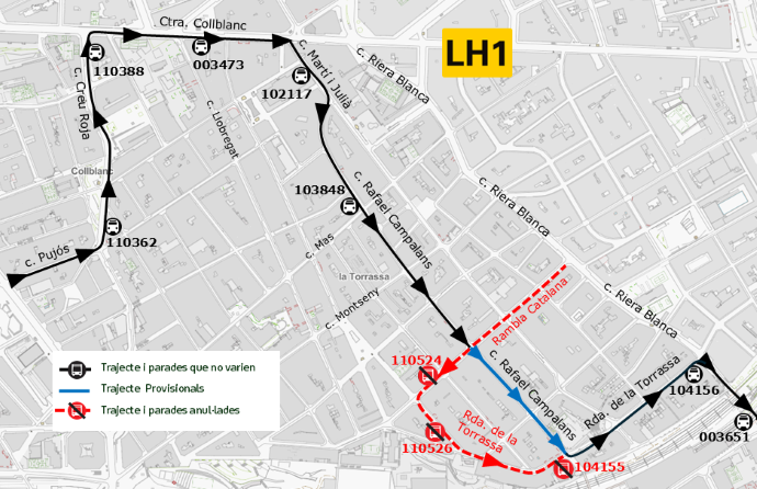 Plànol il·lustratiu. La informació mostrada al plànol es troba descrita al text d'aquesta pàgina.