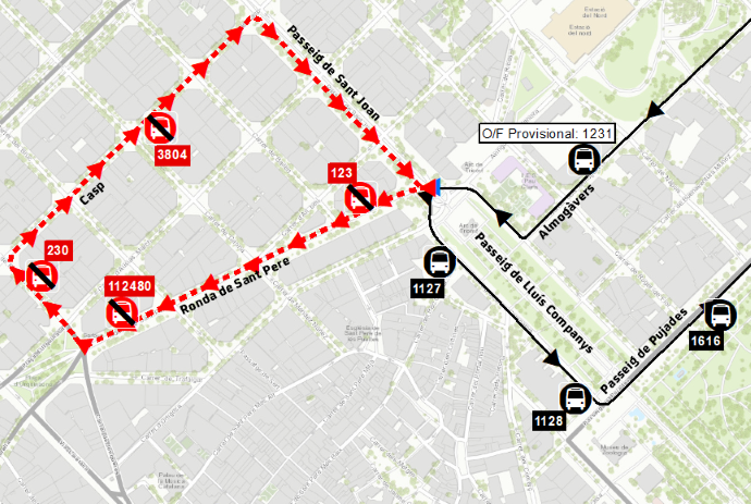Plànol il·lustratiu. La informació mostrada al plànol es troba descrita al text d'aquesta pàgina.