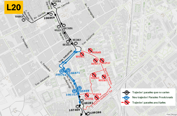 Plànol il·lustratiu. La informació mostrada al plànol es troba descrita al text d'aquesta pàgina.