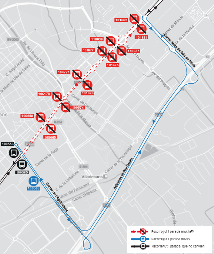 Plànol il·lustratiu. La informació mostrada al plànol es troba descrita al text d'aquesta pàgina.