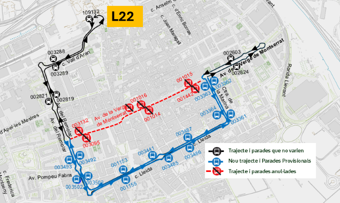 Plànol il·lustratiu. La informació mostrada al plànol es troba descrita al text d'aquesta pàgina.