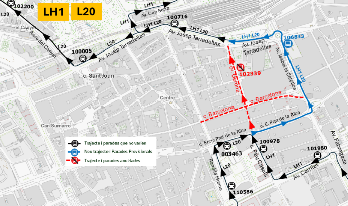 Plànol il·lustratiu. La informació mostrada al plànol es troba descrita al text d'aquesta pàgina.