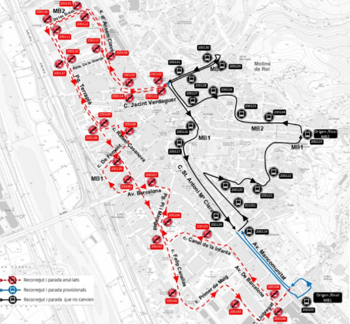Plànol il·lustratiu. La informació mostrada al plànol es troba descrita al text d'aquesta pàgina.