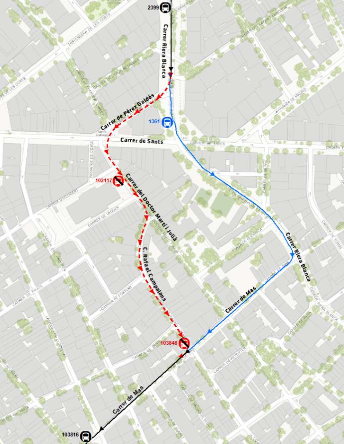 Plànol il·lustratiu. La informació mostrada al plànol es troba descrita al text d'aquesta pàgina.