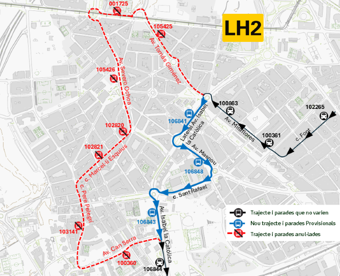 Plànol il·lustratiu. La informació mostrada al plànol es troba descrita al text d'aquesta pàgina.