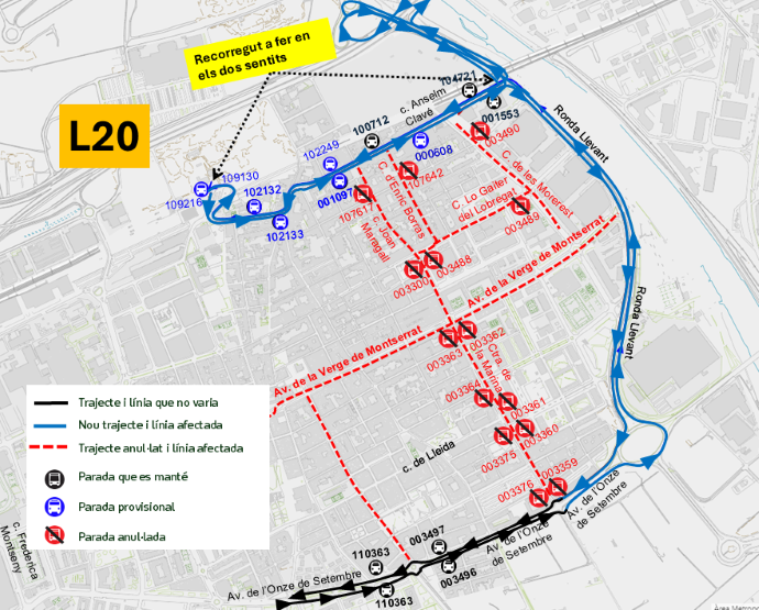 Plànol il·lustratiu. La informació mostrada al plànol es troba descrita al text d'aquesta pàgina.