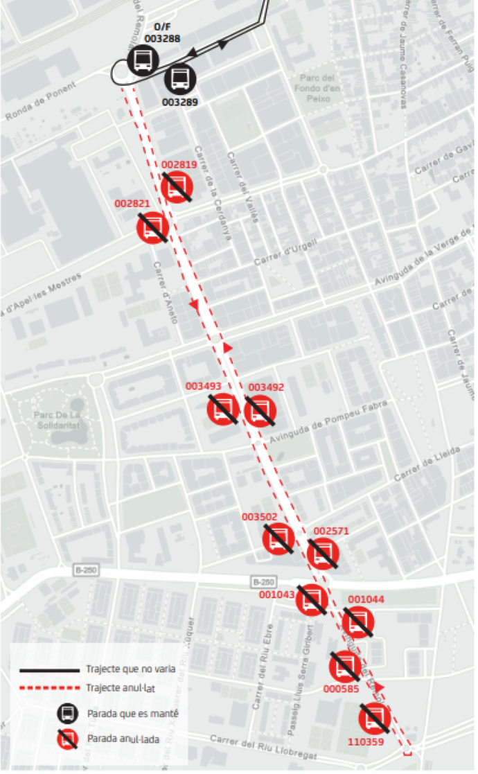 Plànol il·lustratiu. La informació mostrada al plànol es troba descrita al text d'aquesta pàgina.