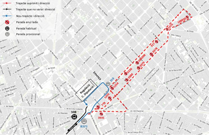 Plànol il·lustratiu. La informació mostrada al plànol es troba descrita al text d'aquesta pàgina.