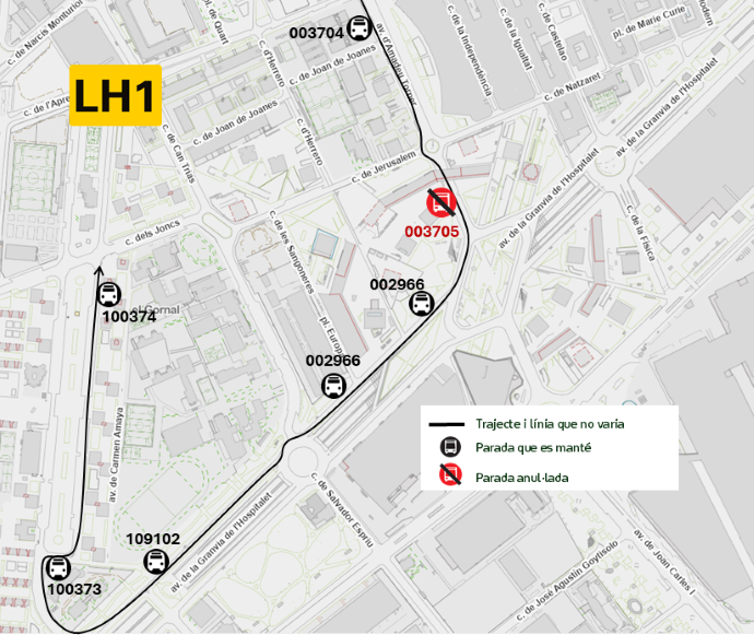 Plànol il·lustratiu. La informació mostrada al plànol es troba descrita al text d'aquesta pàgina.