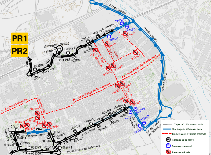 Plànol il·lustratiu. La informació mostrada al plànol es troba descrita al text d'aquesta pàgina.