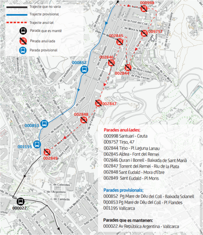 Plànol il·lustratiu. La informació mostrada al plànol es troba descrita al text d'aquesta pàgina.