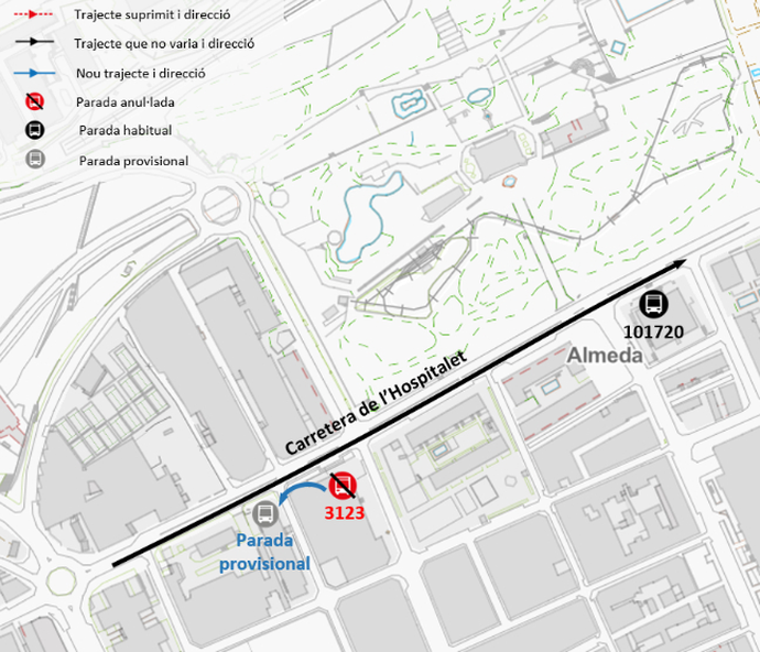 Plànol il·lustratiu. La informació mostrada al plànol es troba descrita al text d'aquesta pàgina.