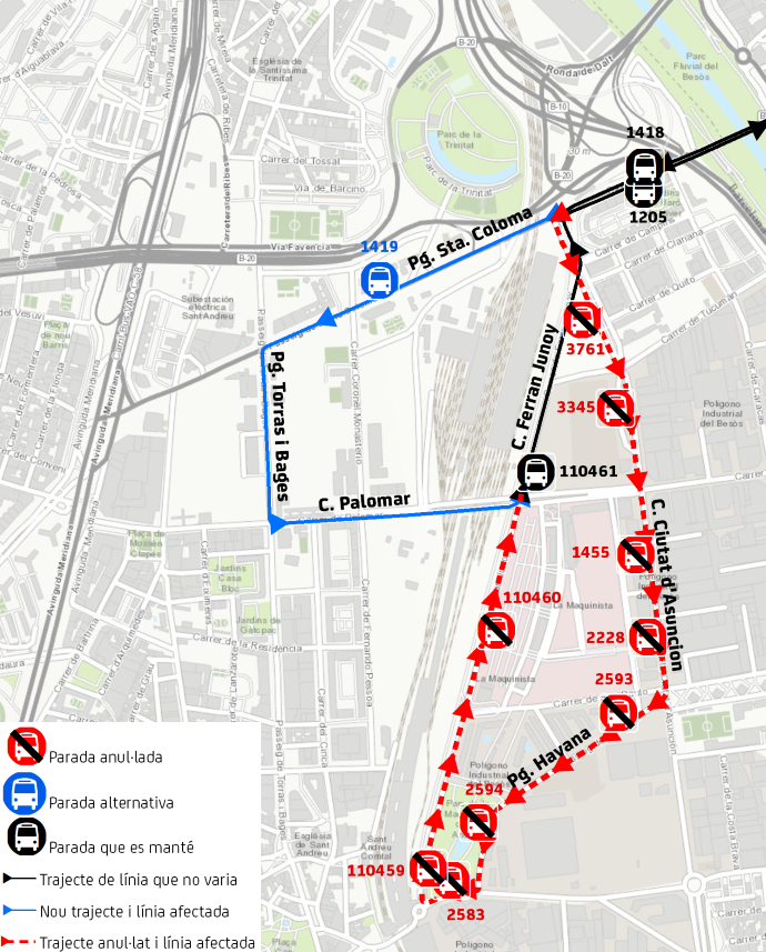 Plànol il·lustratiu. La informació mostrada al plànol es troba descrita al text d'aquesta pàgina.