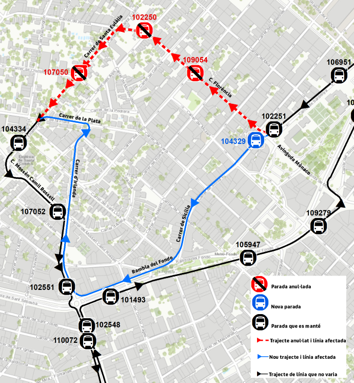 Plànol il·lustratiu. La informació mostrada al plànol es troba descrita al text d'aquesta pàgina.