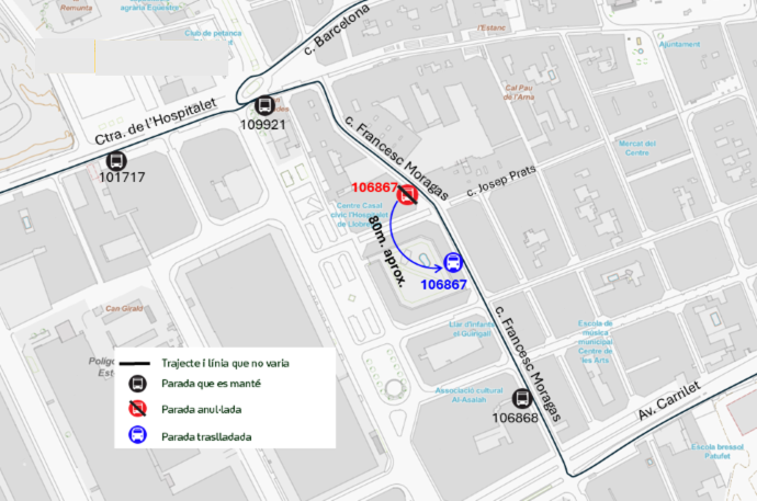 Plànol il·lustratiu. La informació mostrada al plànol es troba descrita al text d'aquesta pàgina.