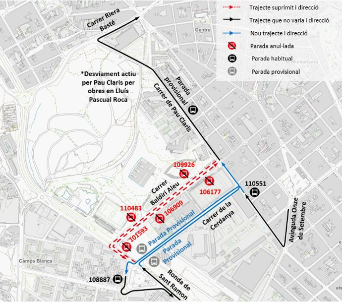 Plànol il·lustratiu. La informació mostrada al plànol es troba descrita al text d'aquesta pàgina.