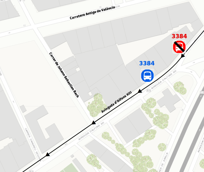 Plànol il·lustratiu. La informació mostrada al plànol es troba descrita al text d'aquesta pàgina.