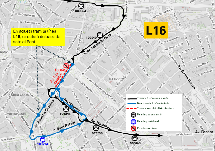 Plànol il·lustratiu. La informació mostrada al plànol es troba descrita al text d'aquesta pàgina.