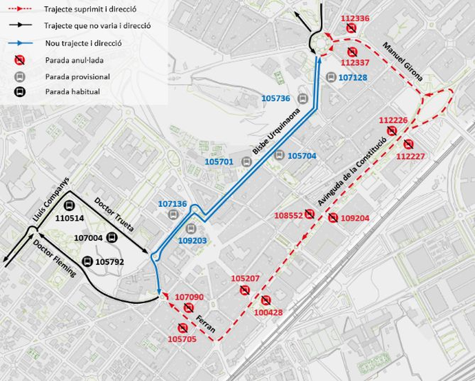 Plànol il·lustratiu. La informació mostrada al plànol es troba descrita al text d'aquesta pàgina.
